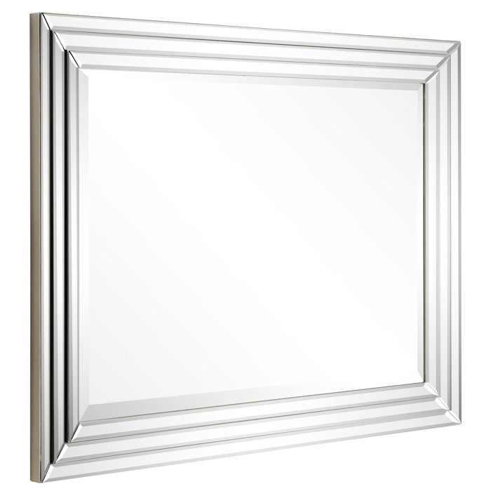 House of Hampton® Neomi Rectangle Wood Wall Mirror & Reviews Wayfair